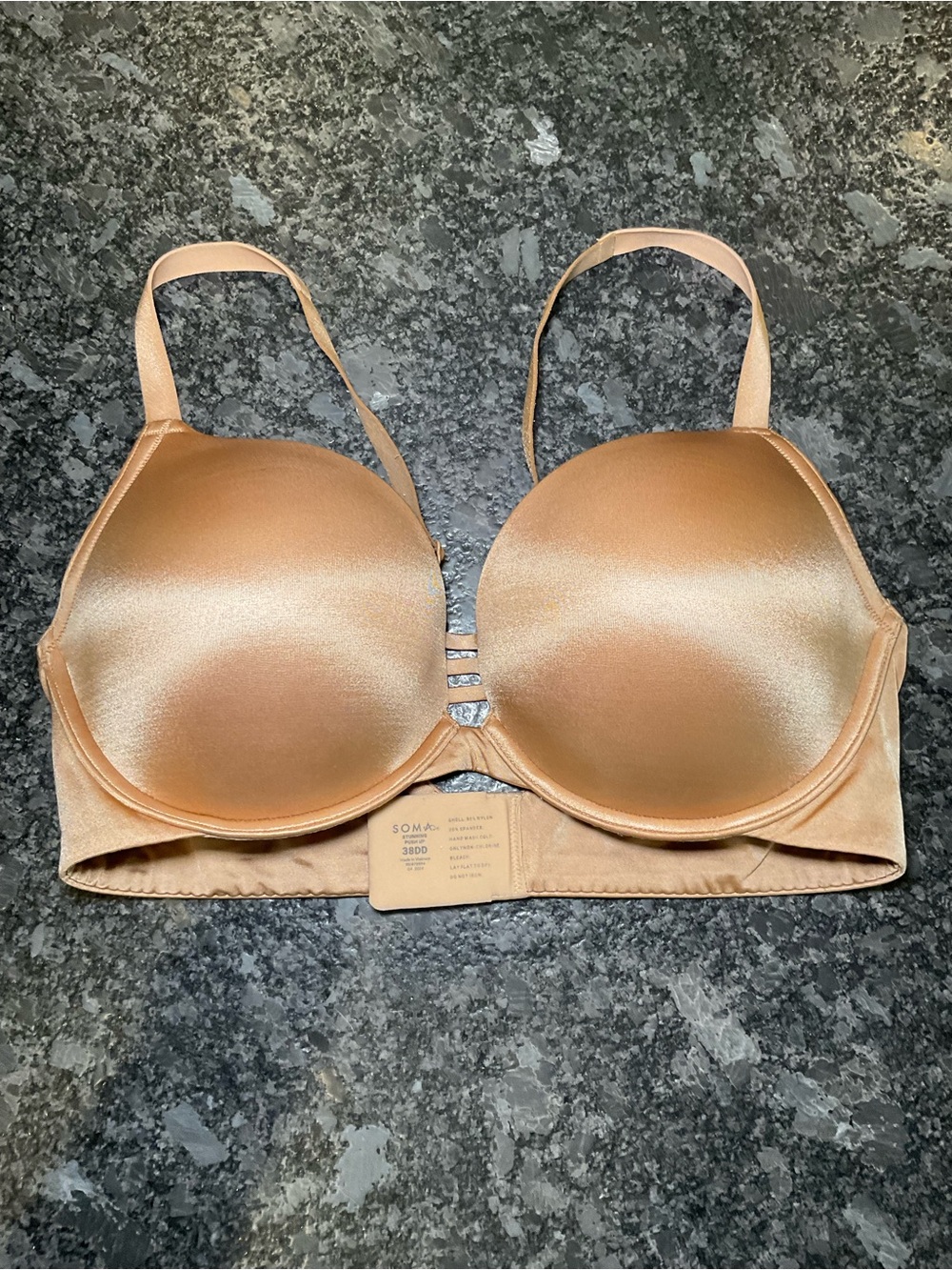 Soma Stunning Plunge Push-Up Bra in Warm Nude